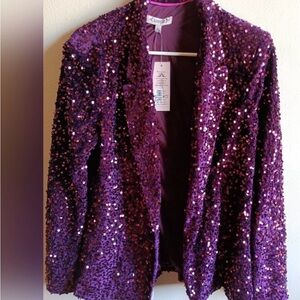Nanette Lepore sequined velvet blazer NWT
